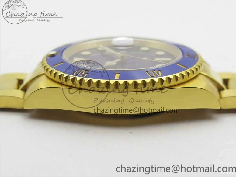 MiroTime 0522 TopPick Submariner 116610 LB ROF Best Edition YG Wrapped Blue Dial on YG Wrapped Bracelet A 2910